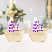 Funny Till Death Do us Party Hochzeit oder Verlobu