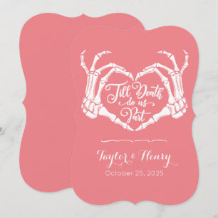 Funny Till Death Do us Party Hochzeitseinladungen Einladung