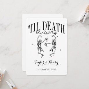 Funny Till Death Do us Party Hochzeitseinladungen Einladung