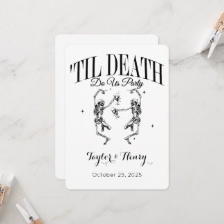 Funny Till Death Do us Party Hochzeitseinladungen Einladung