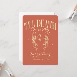 Funny Till Death Do us Party Hochzeitseinladungen Einladung