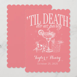 Funny Till Death Do us Party Hochzeitseinladungen Einladung