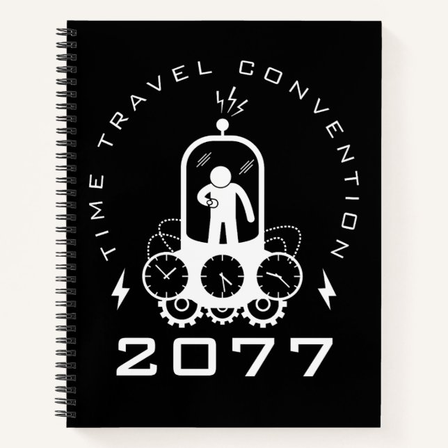 Funny Time Travel Science Fiction Notizbuch (Vorderseite)