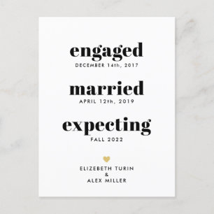 Funny Timeline Pregnancy Ankündigung Ein Foto