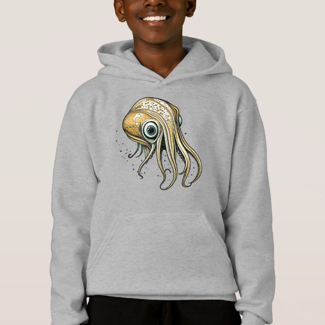 Funny Tintenfisch Art Hoodie (Vorderseite)