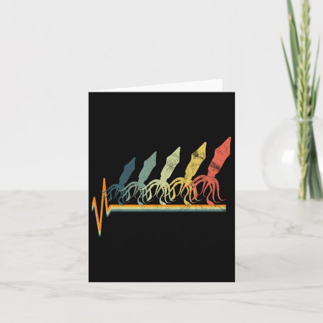 Funny Tintenfisch Meeresbiologie Biologe Karte (Vorderseite)