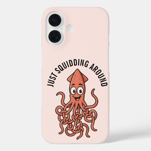 Funny Tintenfisch Phone Case (Rückseite)