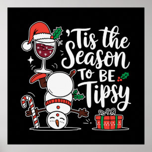 Funny Tipsy trinkt Party Poster