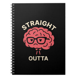 Funny Tired Brain - Student & Büro Humor Notizblock