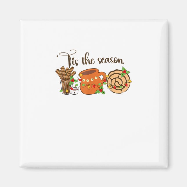 Funny Tis The Season Mexican Christmas Latino Cute Magnet (Vorne)