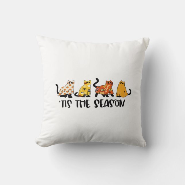 Funny Tis The Season Spooky Halloween Costume Kissen (Vorderseite)