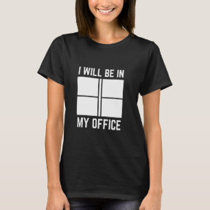 Funny Tischtennis werde ich in meinem Büro Frauen  T-Shirt