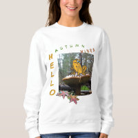 Funny Toad Cartoon auf Toadstool Sweatshirt