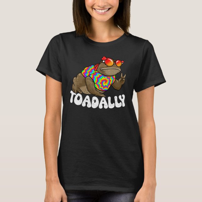 Funny Toad, Kids Toad, Hippie Toad, Frog, Amphibia T-Shirt (Vorderseite)