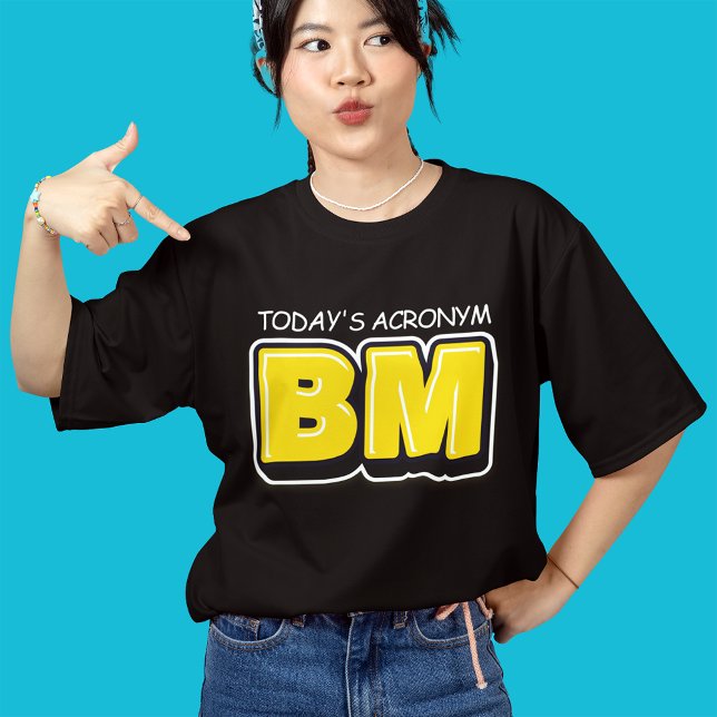 Funny Today's Acronym Bold Typografie Tri-Blend Shirt (Von Creator hochgeladen)