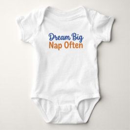 Funny Toddler Quote Dream Big Nap Often Playful Baby Strampler