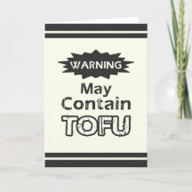 Funny Tofu themed May enthält TOFU Card
