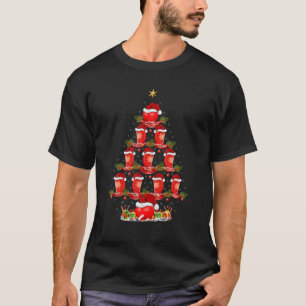 Funny Tomato Fruit Xmas Tree Lighting Tomato Chris T-Shirt