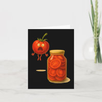 Funny Tomato überraschen ein Glas geschnitten Toma