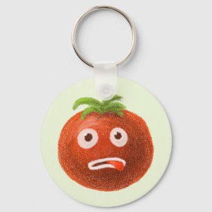 Funny Tomato-Zeichen Schlüsselanhänger