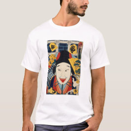 Funny Tongue Out Face von Toyohara Kunichika T-Shirt