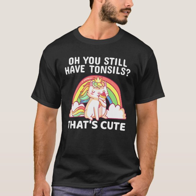 Funny Tonsil Removal Surgery Recovery Gift Tonsill T-Shirt (Vorderseite)