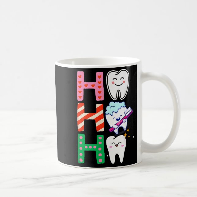Funny Tooth Christmas Dentist Xmas Dental Istant H Kaffeetasse (Rechts)