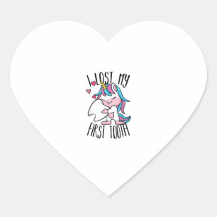 Funny Tooth Fairy - Niedlich Unicorn Ich habe mein Herz-Aufkleber