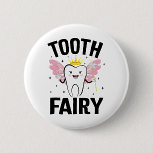 Funny Tooth Fee Halloween Kostüm für Frauen Kinder Button