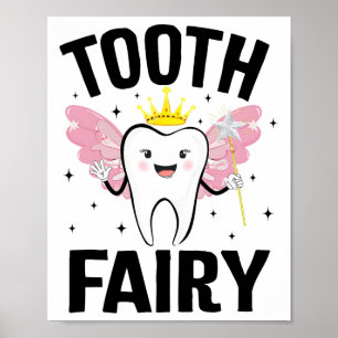 Funny Tooth Fee Halloween Kostüm für Frauen Kinder Poster