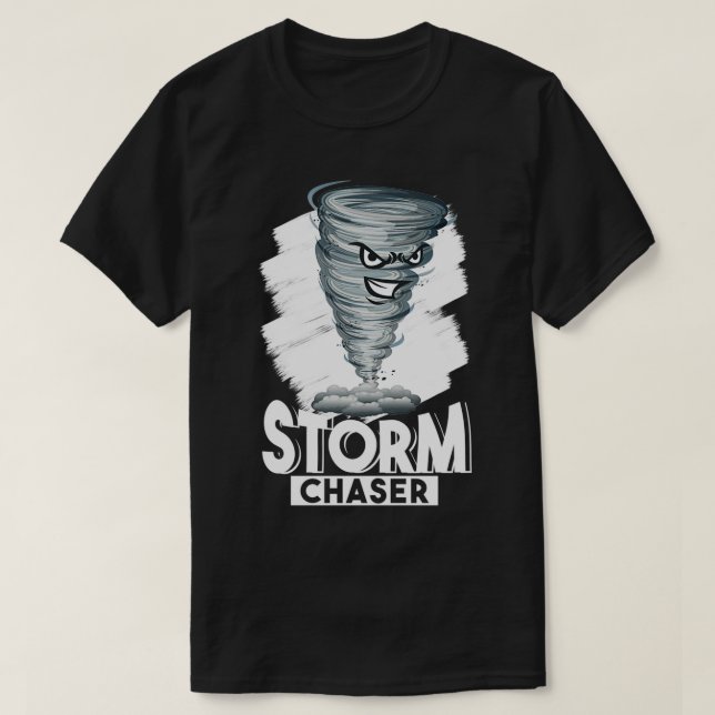 Funny Tornado Design Storm Chaser T-Shirt (Design vorne)