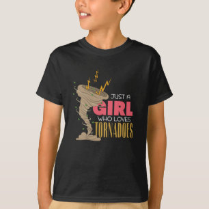 Funny Tornado Tropical Girl Kinder Hurrikan T-Shirt
