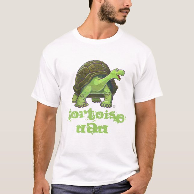 Funny Tortoise Vater Mens T - Shirt (Vorderseite)