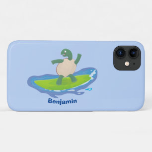 Funny tortoise wave surfing Cartoon Case-Mate iPhone Hülle