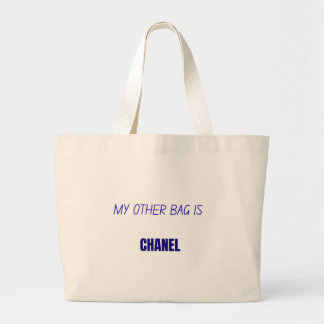 Funny tote bag about the other bag is Chanel brand Jumbo Stoffbeutel