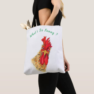 Funny Tote Bag Überraschender Rooster - Benutzerde
