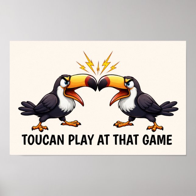 Funny Toucan Poster (Vorne)