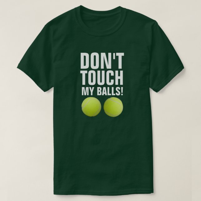 Funny Touch meine Bälle nicht! Pandemie T-Shirt (Design vorne)