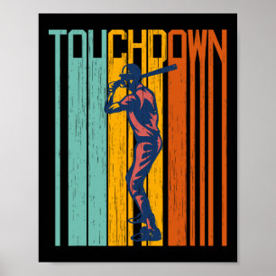 Funny Touchdown Baseball Football Shirt Mixed Up S Poster