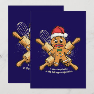 Funny "Tough Battle" Gingerbread Mann Weihnachten