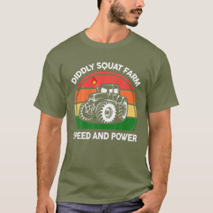 Funny Tractor Bauer didselig Squat Farm Speed und  T-Shirt