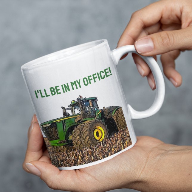 Funny Tractor Farm Office Work Kaffeetasse (Funny farming Tractor Coffee Mug makes a great gift for the farmer in your life.)