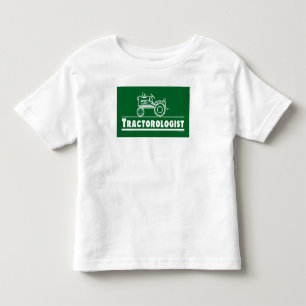 Funny Tractor Humour Tractorologist Green Kleinkind T-shirt
