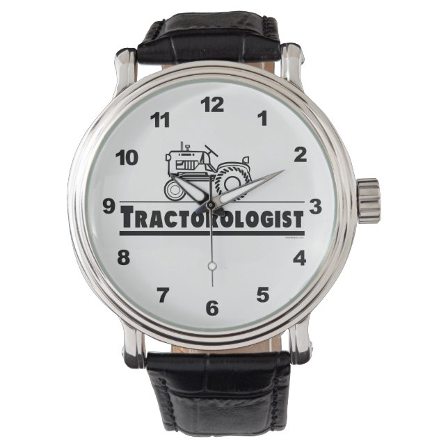 Funny Tractor Lover Armbanduhr (Vorderseite)