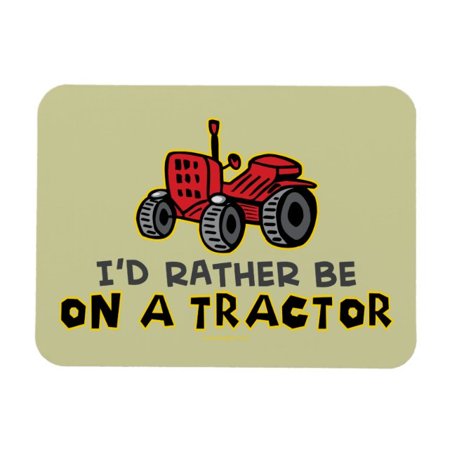 Funny Tractor Magnet (Horizontal)
