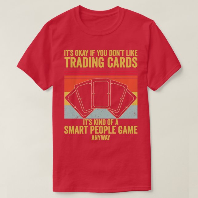 Funny Trading Card Game TCG Retro A Smart People G T-Shirt (Design vorne)