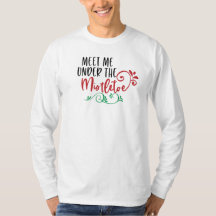 Funny traf mich unter dem Mistletoe | Sleeve Shirt