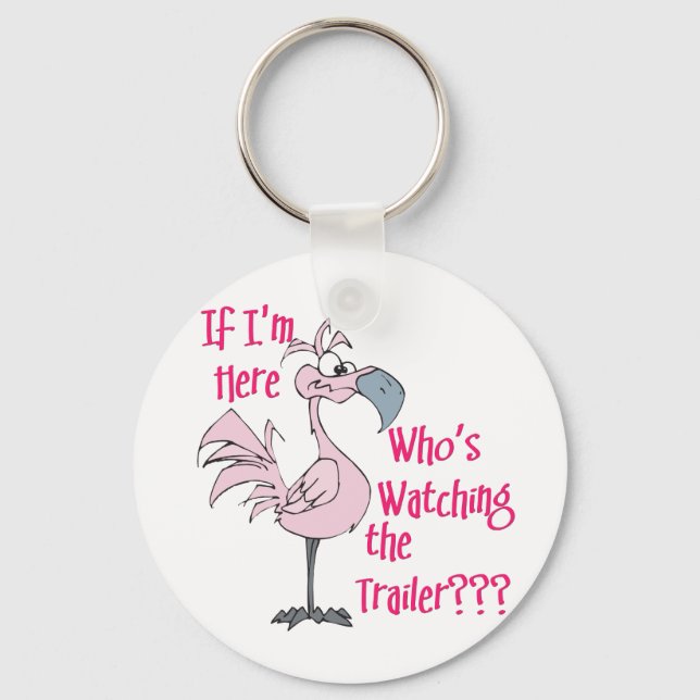 Funny Trailer Park Shirt Schlüsselanhänger (Vorderseite)