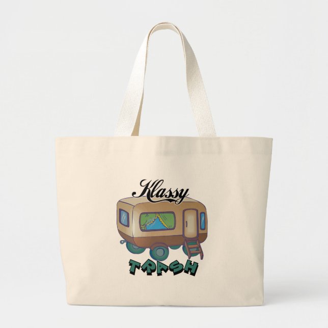Funny Trailer Park Shirts und Geschenke Jumbo Stoffbeutel (Vorne)