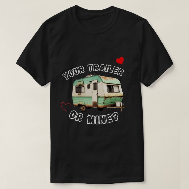 Funny Trailer Trash Kostüm T - Shirt (Design vorne)